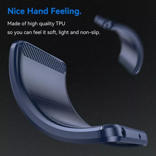 Techsuit - Carbon szilikon tok - Oppo Reno12 Pro - Fekete