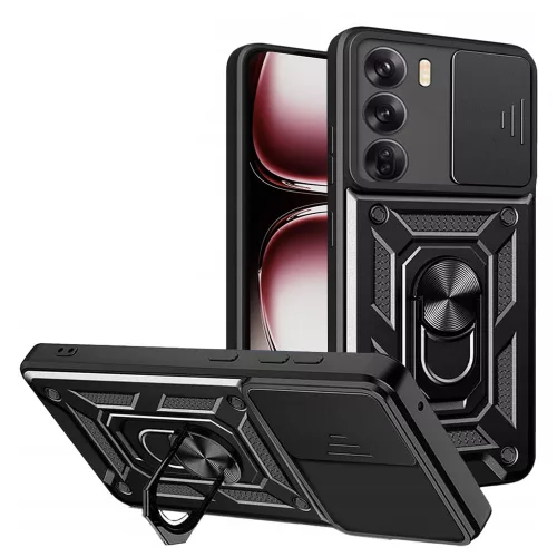Techsuit - CamShield ütésálló tok - Oppo Reno12 Pro - Fekete