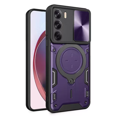 Techsuit - CamGuard Pro tok ütésálló tok - Oppo Reno12 - Lila