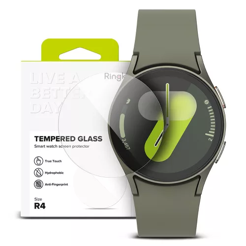 Ringke - Tempered Glass R4 (4 pack) - Samsung Galaxy Watch7 40mm - Clear