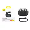 Baseus - Vezeték nélküli fülhallgató AirGo 1 Ring (A00069201113-00) - Bluetooth 5.3, TWS, Nyitott Fülre Csipeszes Kialakítás - Fekete Cluster