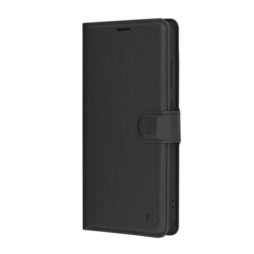 Techsuit - Leather Folio kinyitható tok - Samsung Galaxy S24 FE - Fekete