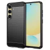 Techsuit - Carbon szilikon tok - Samsung Galaxy S24 FE - Fekete