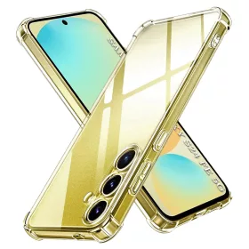   Techsuit - Shockproof Átlátszó Ütésálló Szilikon tok - Samsung Galaxy S24 FE - Átlátszó