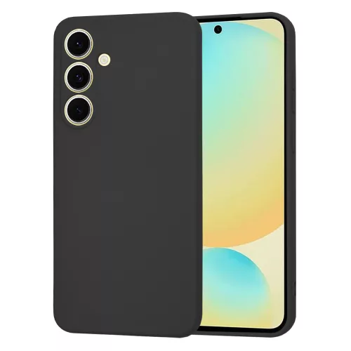 Techsuit - SoftFlex szilikon tok - Samsung Galaxy S24 FE - Fekete