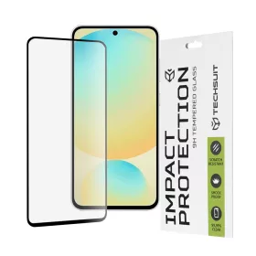   Techsuit - 111D Full Cover / Full Glue üvegfólia - Samsung Galaxy S24 FE - Fekete széllel