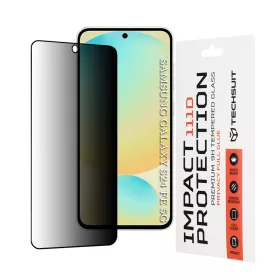   Techsuit - 111D Privacy betekintésgátló üvegfólia - Samsung Galaxy S24 FE - Fekete