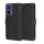 Techsuit - Leather Folio kinyitható tok - Motorola Moto G85 - Fekete