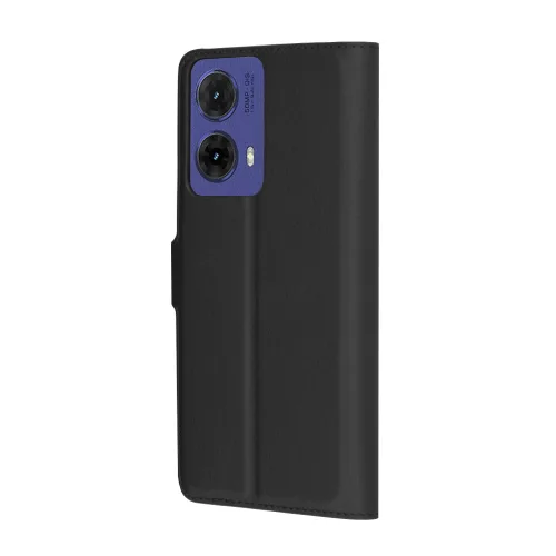 Techsuit - Leather Folio kinyitható tok - Motorola Moto G85 - Fekete