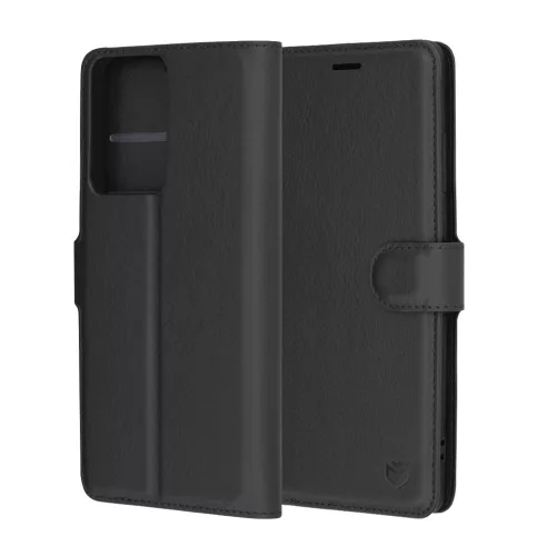 Techsuit - Leather Folio kinyitható tok - Motorola Moto G85 - Fekete