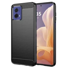 Techsuit - Carbon szilikon tok - Motorola Moto G85 - Fekete
