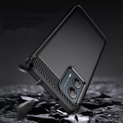 Techsuit - Carbon szilikon tok - Motorola Moto G85 - Fekete