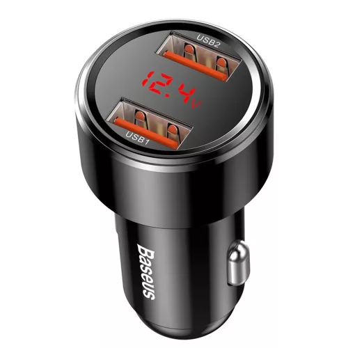 Baseus - Car Charger Magic Series (CCMLC20A-01) - Fast Charging, 45W, 2x USB - Black