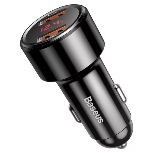 Baseus - Car Charger Magic Series (CCMLC20A-01) - Fast Charging, 45W, 2x USB - Black