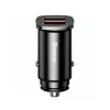 Baseus - Car Charger Square Metal Series (CCALL-DS01) - 2x USB, Quick Charge 3.0, SCP, AFC, 30W - Black