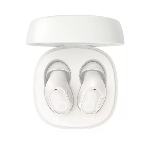 Baseus - Bowie WM02 vezeték nélküli fülhallgató (NGTW370202) - Bluetooth 5.3, TWS, fülbe helyezhető, mikrofonnal - krémfehér