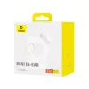 Baseus - Bowie WM02 vezeték nélküli fülhallgató (NGTW370202) - Bluetooth 5.3, TWS, fülbe helyezhető, mikrofonnal - krémfehér