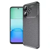 Techsuit - CarbonFiber szilikon tok - Xiaomi Redmi 13 / Poco M6 4G - Fekete