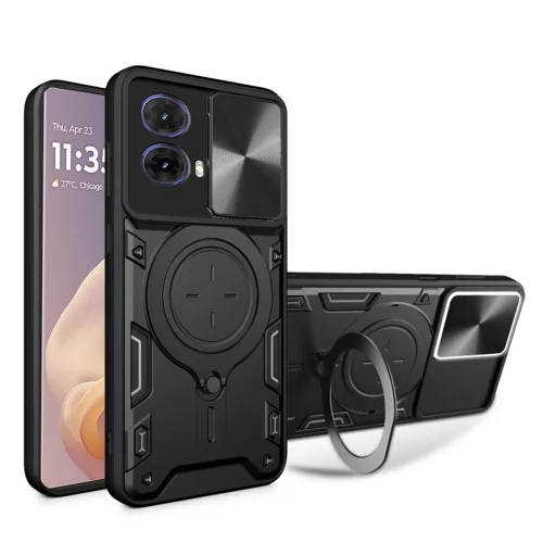 Techsuit - CamGuard Pro tok ütésálló tok - Motorola Moto G85 - Fekete