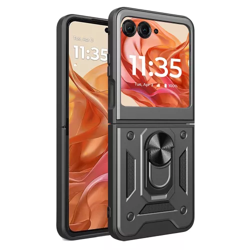 Techsuit - CamShield ütésálló tok - Motorola Razr 50 / Razr 60 - Fekete