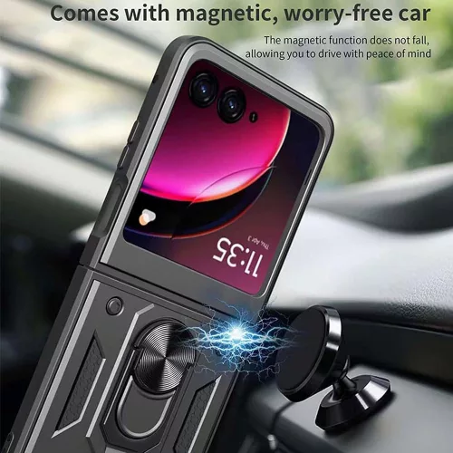 Techsuit - CamShield ütésálló tok - Motorola Razr 50 / Razr 60 - Fekete