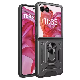   Techsuit - CamShield ütésálló tok - Motorola Razr 50 Ultra - Fekete