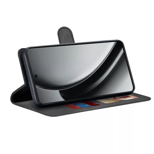 Techsuit - Diary Book kinyitható tok - Realme  GT 6 / GT 6T - Fekete