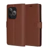 Techsuit - Leather Folio kinyitható tok - Realme  GT 6 / GT 6T - Barna