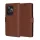 Techsuit - Leather Folio kinyitható tok - Realme  GT 6 / GT 6T - Barna