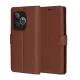 Techsuit - Leather Folio kinyitható tok - Realme  GT 6 / GT 6T - Barna
