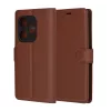 Techsuit - Leather Folio kinyitható tok - Realme  GT 6 / GT 6T - Barna