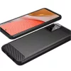 Techsuit - Carbon szilikon tok - Samsung Galaxy A72 4G / A72 5G - Fekete