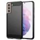 Techsuit - Carbon szilikon tok - Samsung Galaxy S21 Plus 5G - Fekete