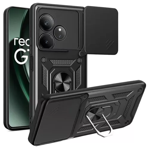 Techsuit - CamShield ütésálló tok - Realme GT 6 / GT 6T - Fekete