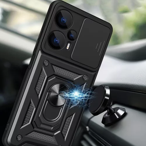 Techsuit - CamShield ütésálló tok - Realme GT 6 / GT 6T - Fekete