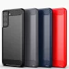 Techsuit - Carbon szilikon tok - Samsung Galaxy S21 Plus 5G - Fekete