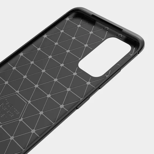 Techsuit - Carbon szilikon tok - Samsung Galaxy S21 Ultra 5G - Fekete