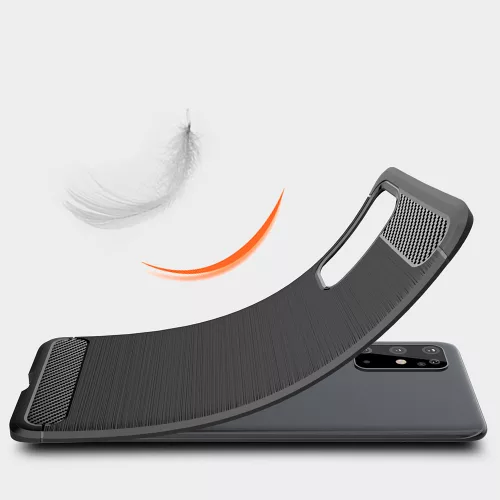 Techsuit - Carbon szilikon tok - Samsung Galaxy S21 Ultra 5G - Fekete