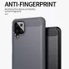 Techsuit - Carbon szilikon tok - Samsung Galaxy A12 / A12 Nacho - Fekete