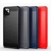 Techsuit - Carbon szilikon tok - Samsung Galaxy A12 / A12 Nacho - Fekete