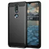TechSuit - Carbon szilikon tok - Nokia 2.4 - Fekete