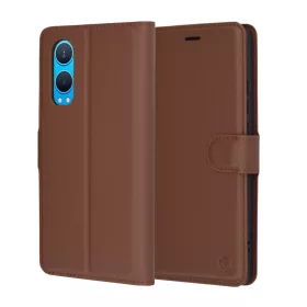 Techsuit - Leather Folio - OnePlus Nord CE4 Lite - Brown