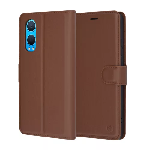 Techsuit - Leather Folio - OnePlus Nord CE4 Lite - Brown