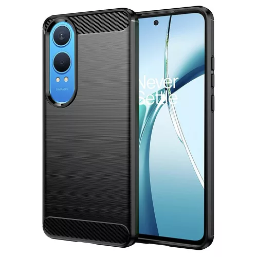 Techsuit - Carbon szilikon tok - OnePlus Nord CE4 Lite - Fekete