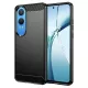 Techsuit - Carbon szilikon tok - OnePlus Nord CE4 Lite - Fekete