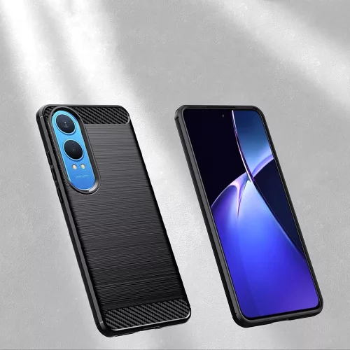 Techsuit - Carbon szilikon tok - OnePlus Nord CE4 Lite - Fekete