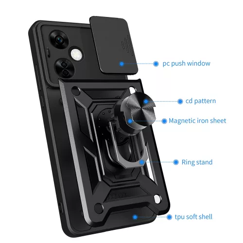 Techsuit - CamShield ütésálló tok - OnePlus Nord CE4 Lite - Rosegold