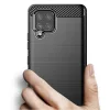 TechSuit - Carbon szilikon tok - Samsung Galaxy A42 5G - Fekete