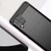 TechSuit - Carbon szilikon tok - Samsung Galaxy A42 5G - Fekete