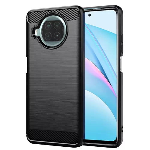 TechSuit - Carbon szilikon tok - Xiaomi Mi 10T Lite 5G - Fekete